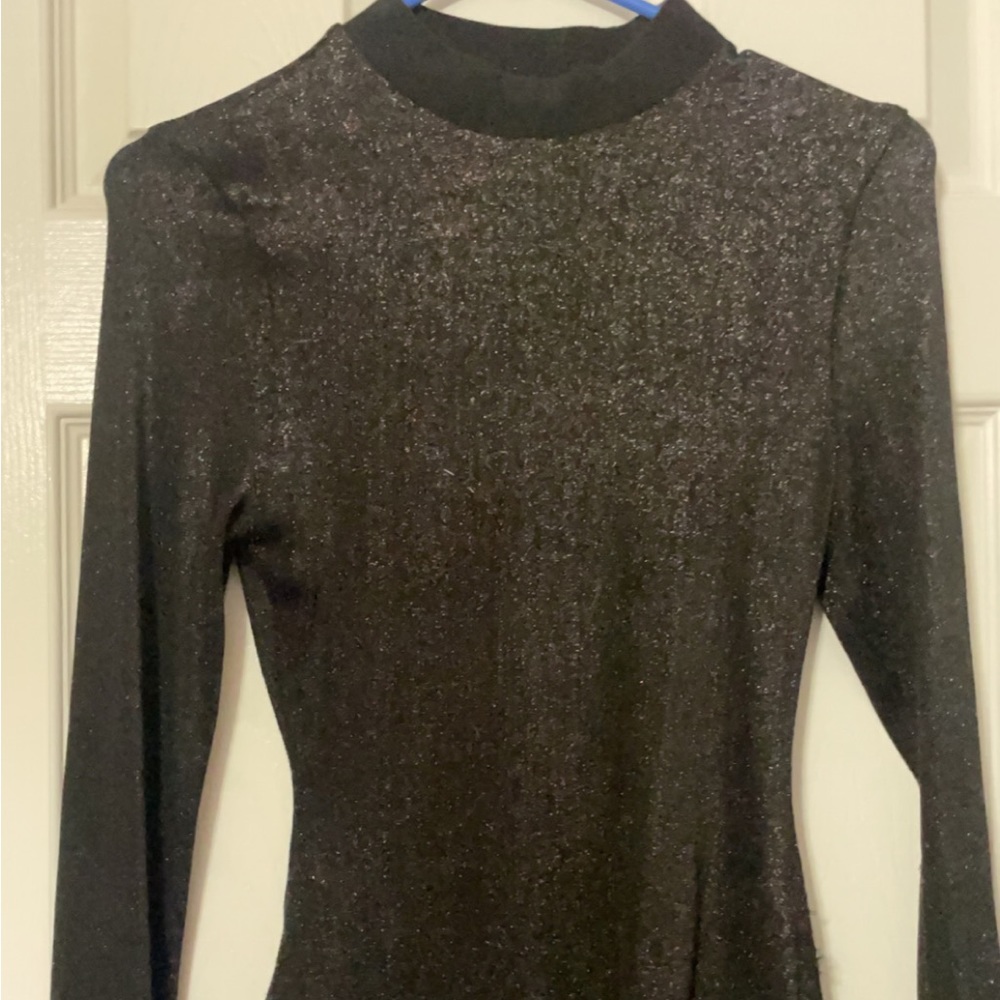 Glitter/see through body suit